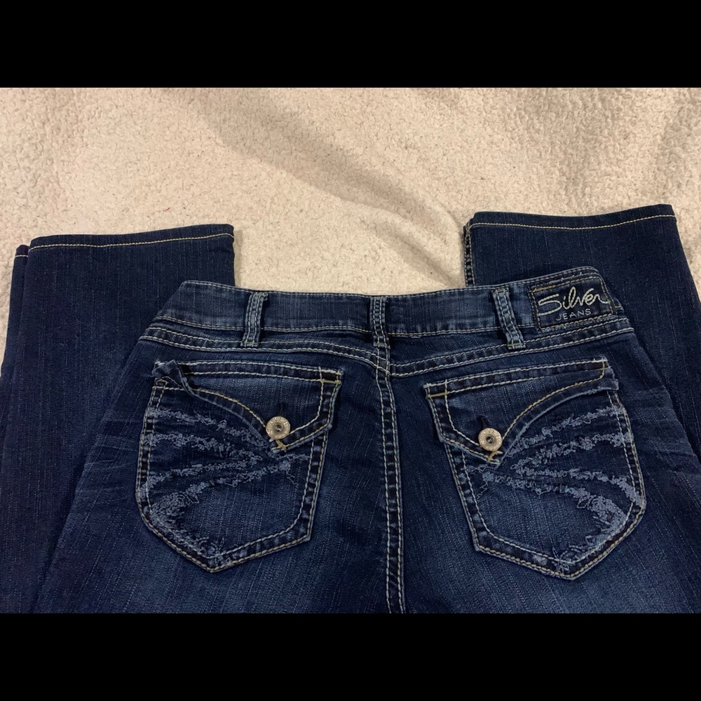 Silver 33x32 Suki Surplus Bootcut Jeans